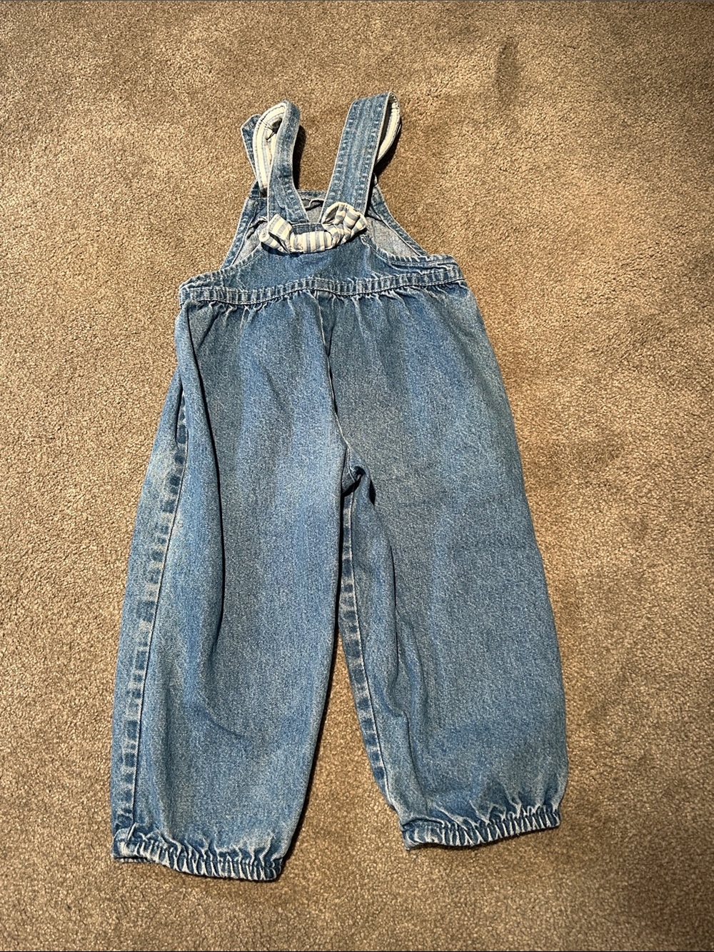 Vintage Blue Denim Kids Overalls - Picture 4 of 4